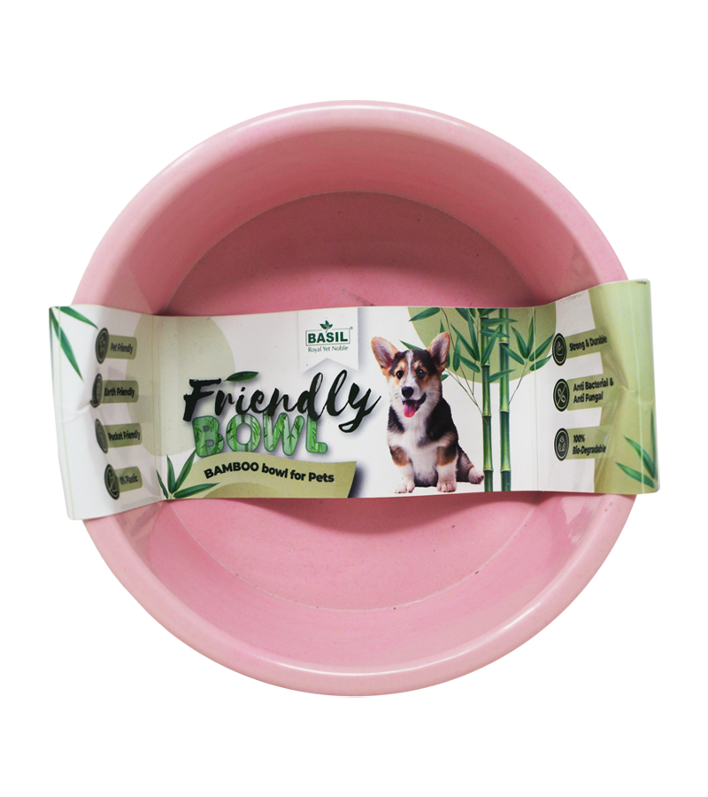 Basil Bamboo Bowl for Dog ( Medium)