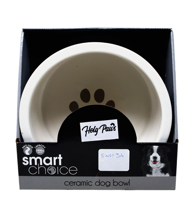 Holy Paws Ceramic Bowl