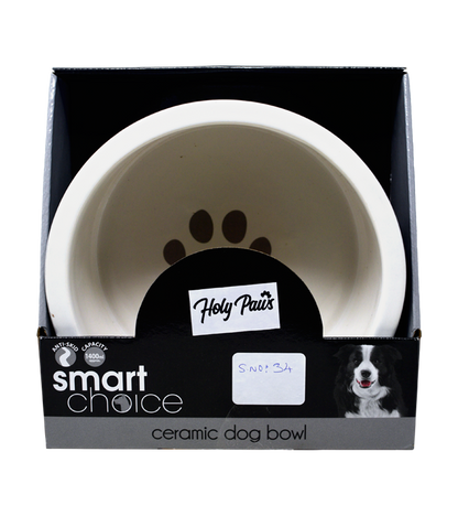 Holy Paws Ceramic Bowl