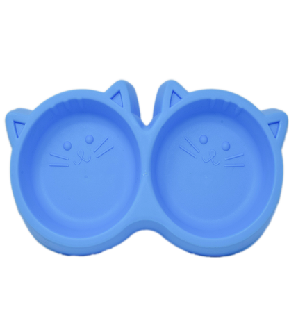 Plastic Bowl Twin Cat Face