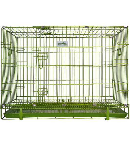 Imported Premium Dog Cage - 36" (Green)