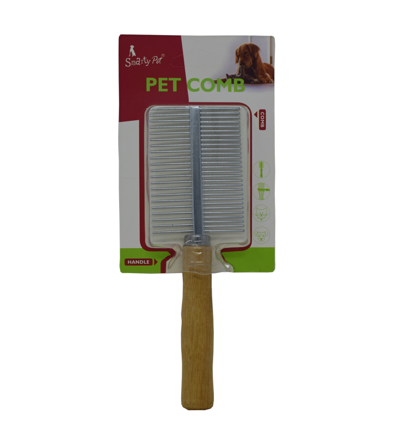 Wooden Handle Comb - Double