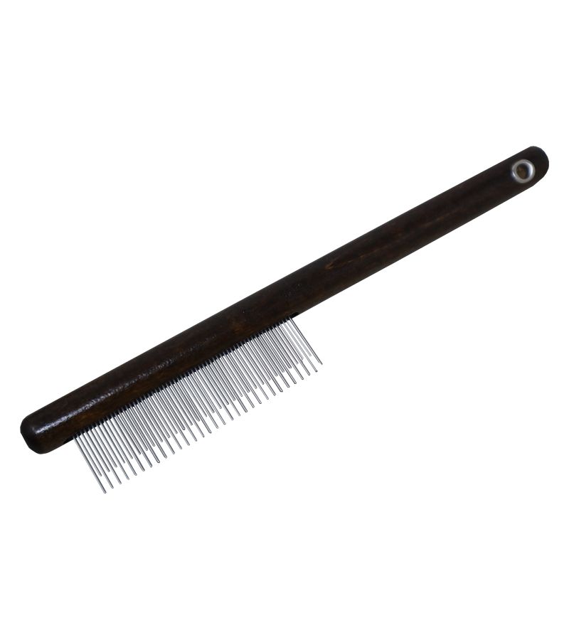 Bamboo Round Handle Comb (Short & Long Pin)