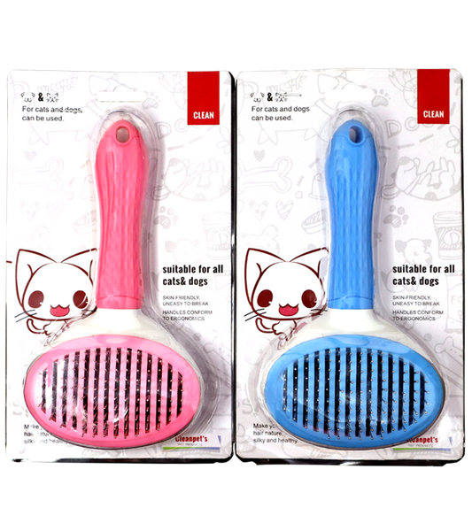 SPP Self Clean Sleeker Brush - Oval Thick Pin (Blister Pack)