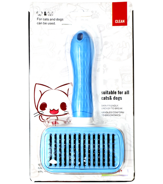 SPP Self Clean Sleeker Brush - Rectangle Thick Pin (Blister Pack)