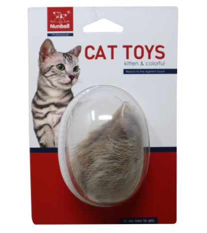 Nunbell Cat Toy-Fur Mouse Blister Pack