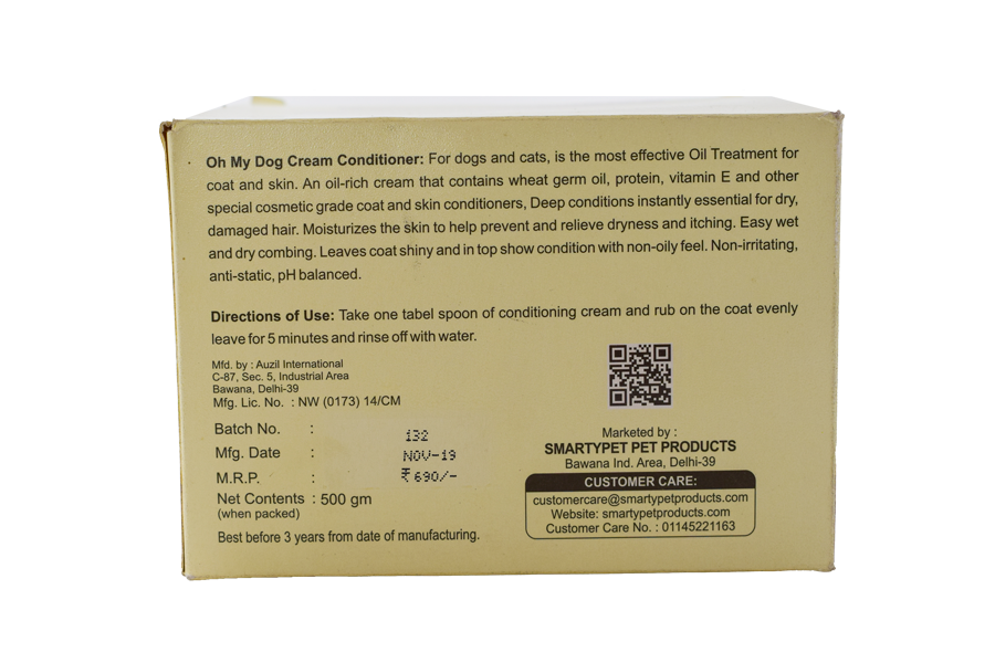 Oh My Dog Conditioning Cream (500gm)