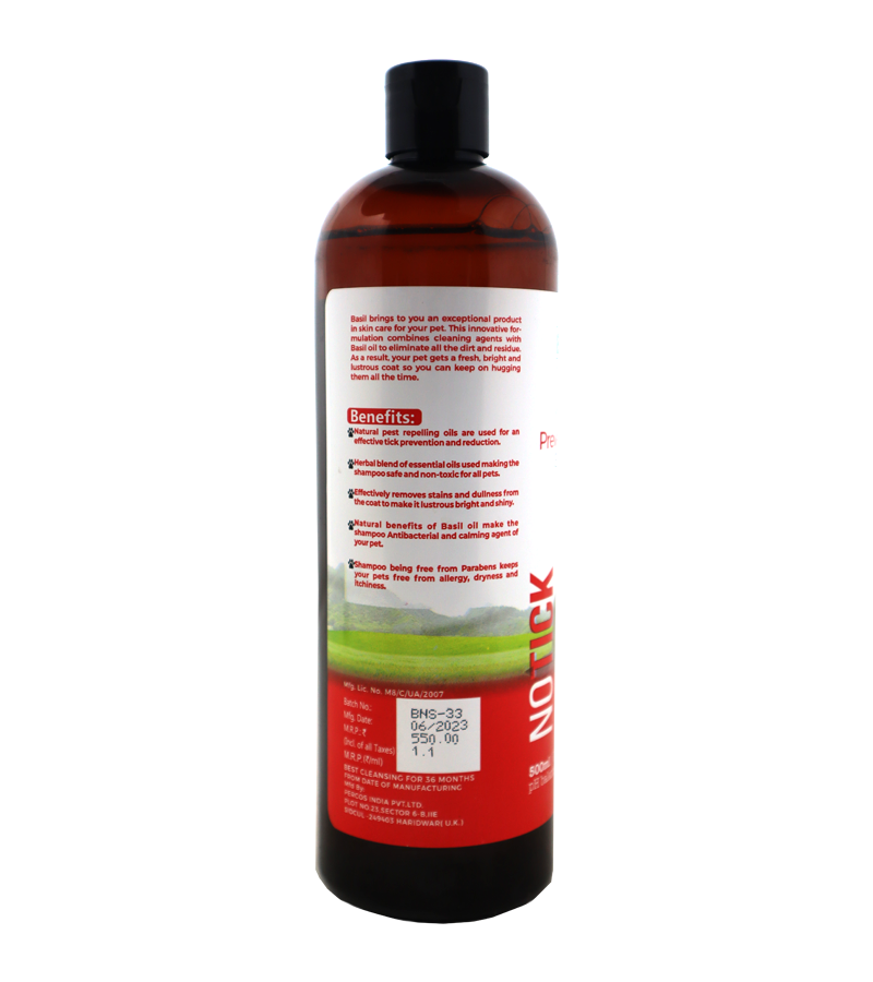 Basil No Ticks Shampoo (500 ml)