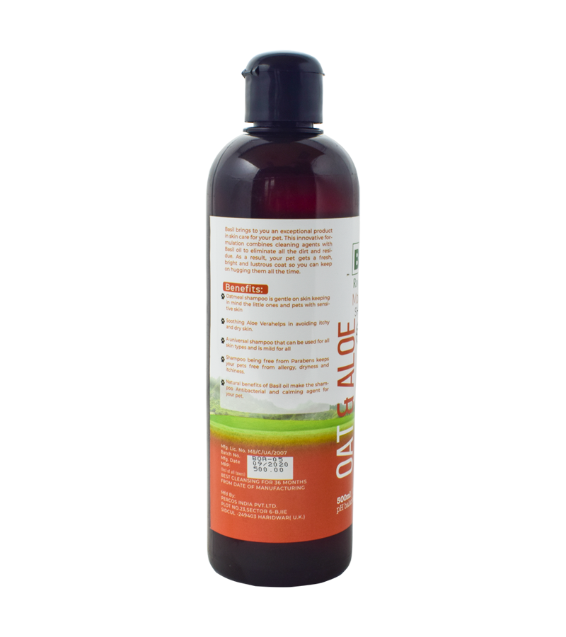 Basil Oat & Alovera Shampoo (500 ml)