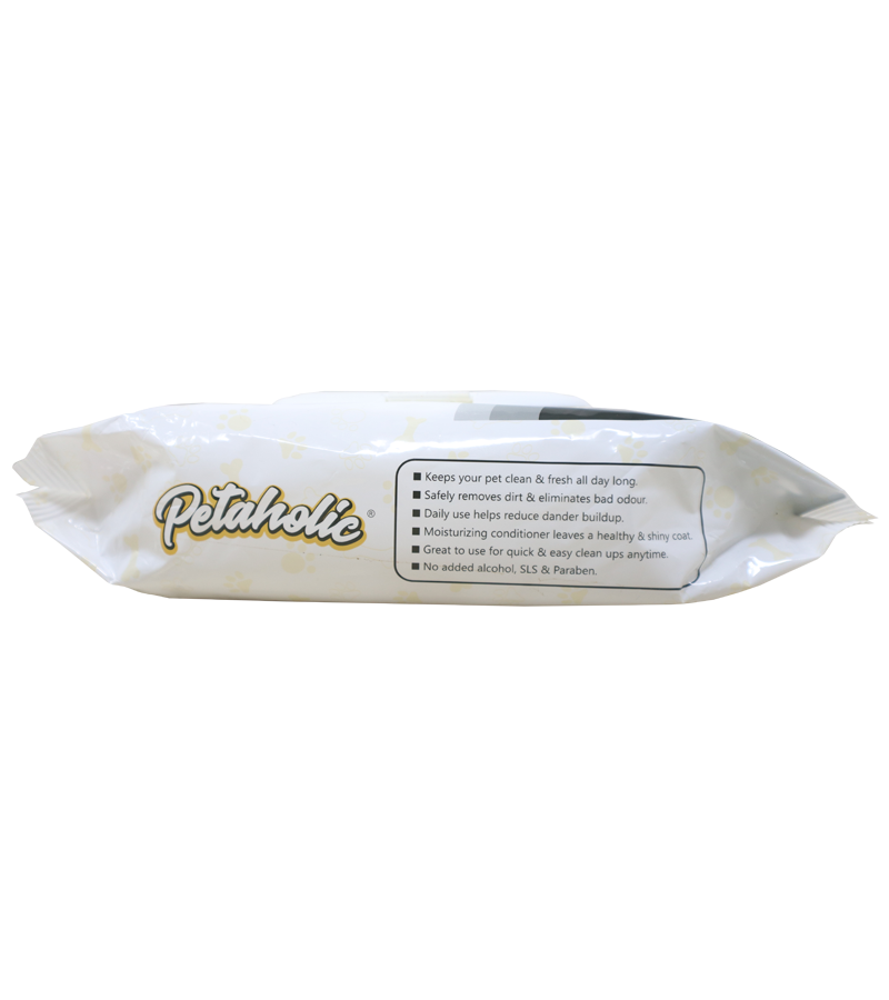 Petaholic Wet Tissue Natural Extracts (100 Sheets)