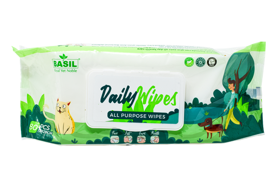 Basil Wet Wipes - L - 18X20 (80 Sheets)