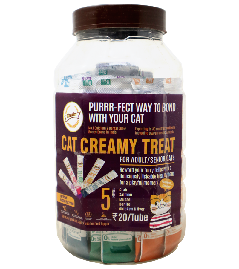 Cat Creamy Treats Jar (50 Tubes)