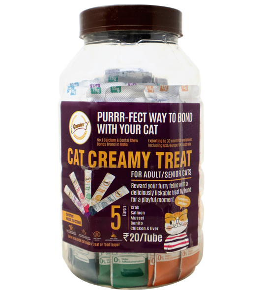 Cat Creamy Treats Jar (50 Tubes)