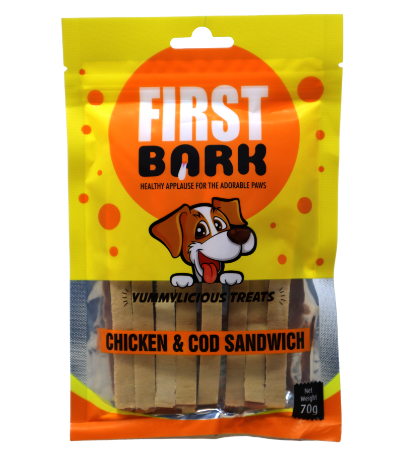 First Bark Chicken & Cod Sandwich (70 gm)