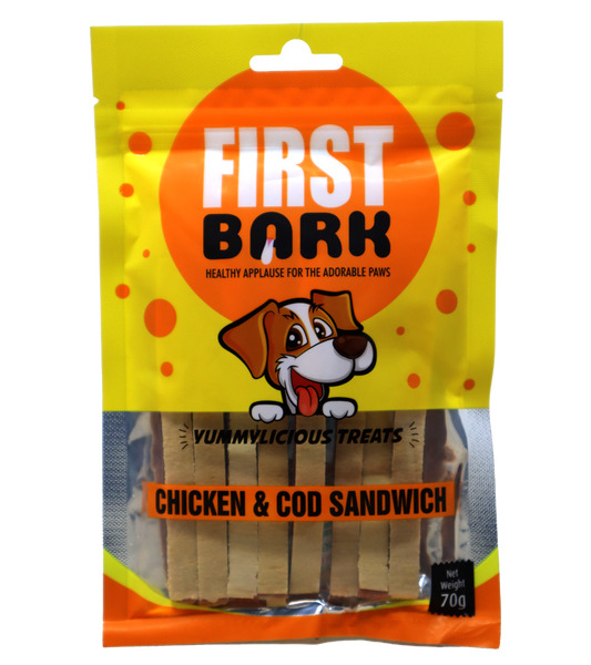 First Bark Chicken & Cod Sandwich (70 gm)