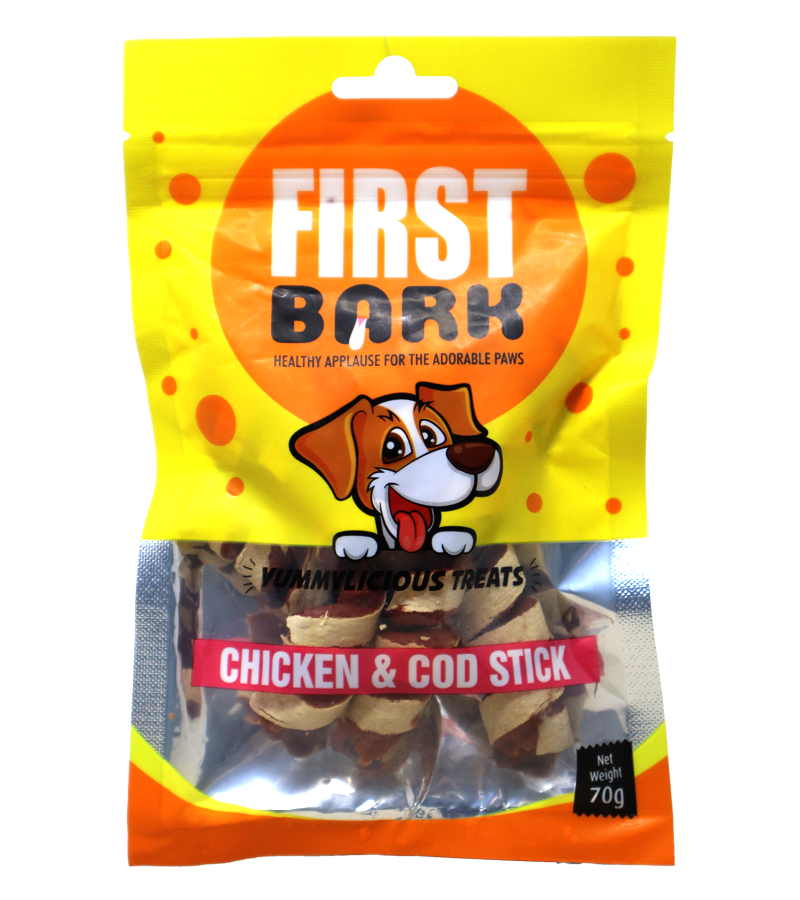 First Bark Chicken & Cod Stick (70 gm)