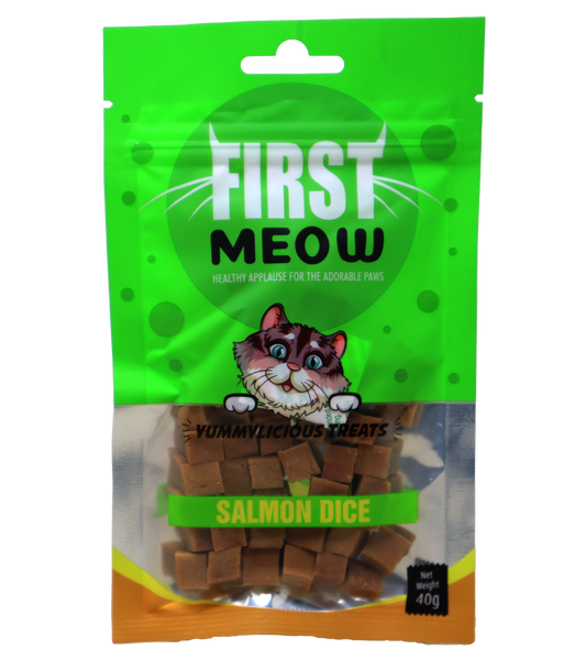 First Meow Salmon Dice (40 gm)