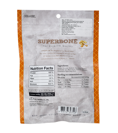 Dogaholic Super Bone Peanut Butter