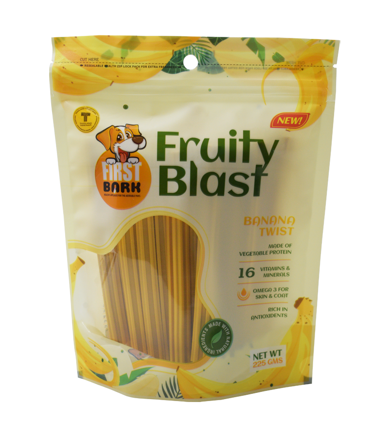 First Bark Fruity Blast Banana Twist (225 gm)