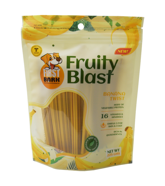 First Bark Fruity Blast Banana Twist (225 gm)