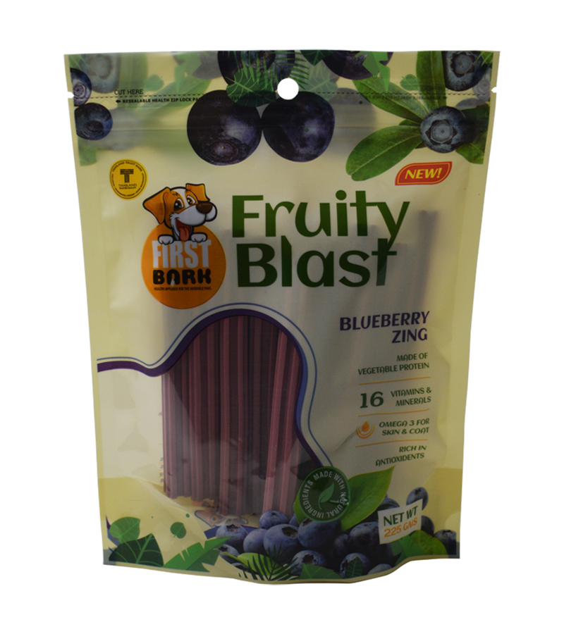 First Bark Fruity Blast Blueberry Zing (225 gm)