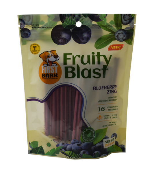 First Bark Fruity Blast Blueberry Zing (225 gm)