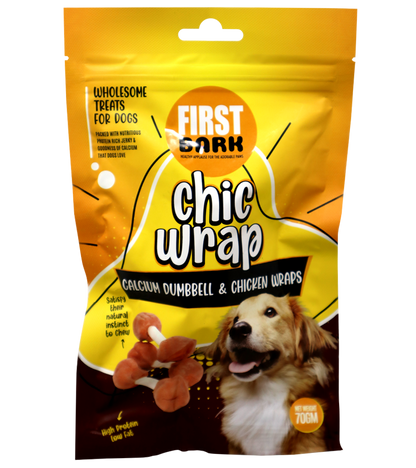 First Bark Chic Wrap Calcium Dumbell & Chicken (70 gm)