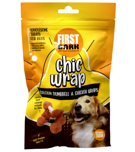 First Bark Chic Wrap Calcium Dumbell & Chicken (70 gm)