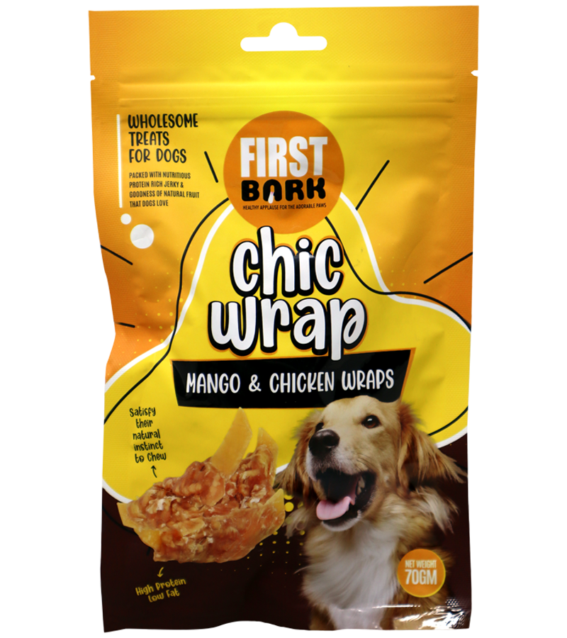 First Bark Chic Wrap Mango & Chicken (70 gm)