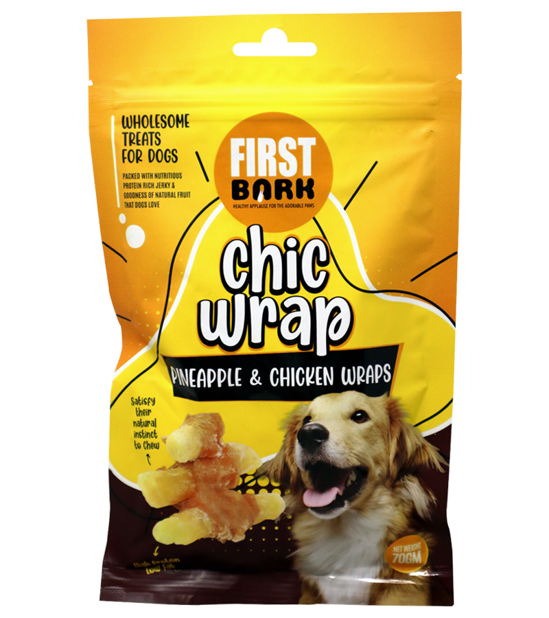 First Bark Chic Wrap Pineapple & Chicken (70 gm)