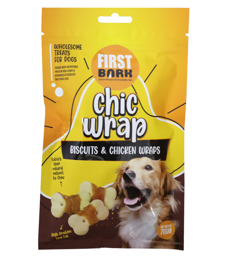 First Bark Chic Wrap Biscuits & Chicken (70 gm)