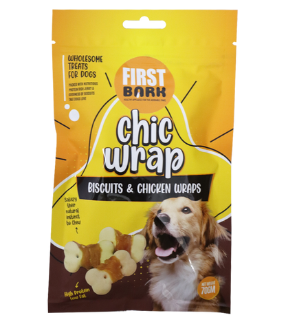 First Bark Chic Wrap Biscuits & Chicken (70 gm)