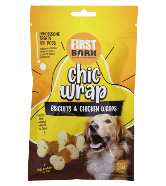 First Bark Chic Wrap Biscuits & Chicken (70 gm)