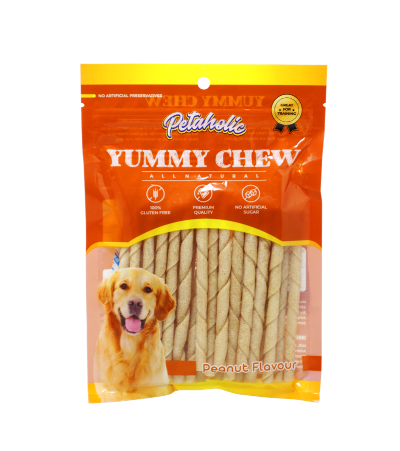 Petaholic Yummy Chew Sticks Peanut (25 in1)