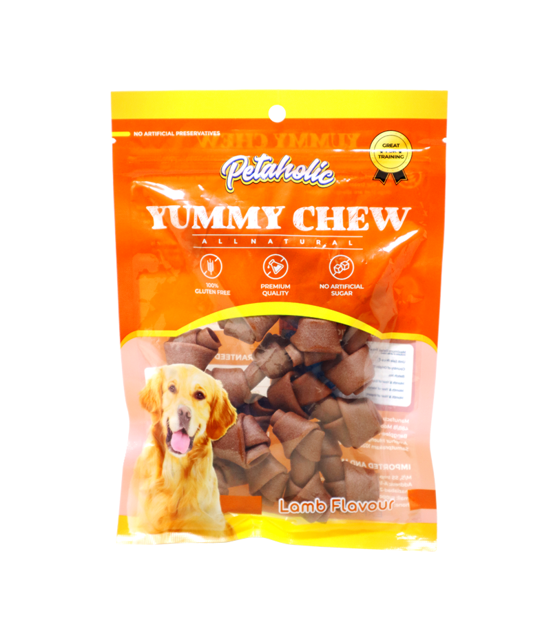 Petaholic Yummy Chew Knotted Lamb (12 in 1)