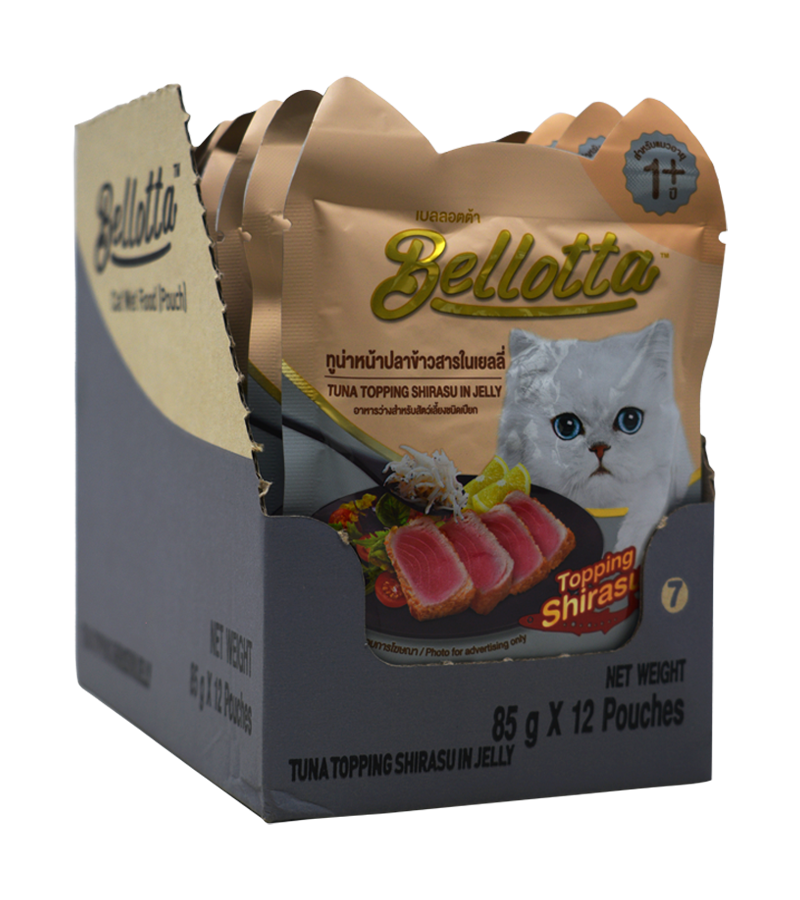 Bellotta Tuna Pouch Shirasu in Jelly (85 gm)