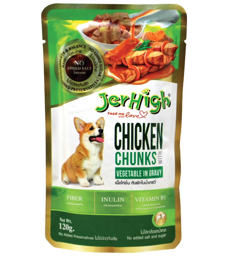 Jerhigh Vegetable and Chicken Gravy (120 gm)Pack of 12