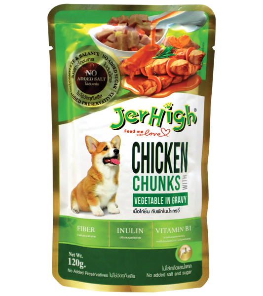 Jerhigh Vegetable and Chicken Gravy (120 gm)Pack of 12