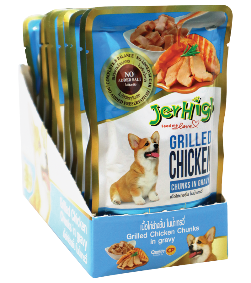 Jerhigh Chicken & Grilled in Gravy (120 gm) -Pack of 12