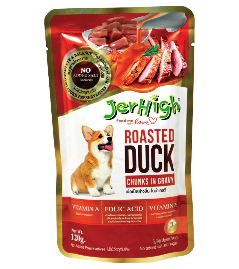 Jerhigh Roasted Duck in Gravy (120 gm) Pack of 12