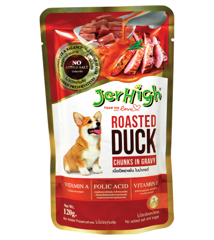 Jerhigh Roasted Duck in Gravy (120 gm) Pack of 12