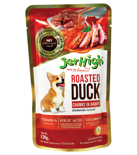 Jerhigh Roasted Duck in Gravy (120 gm) Pack of 12