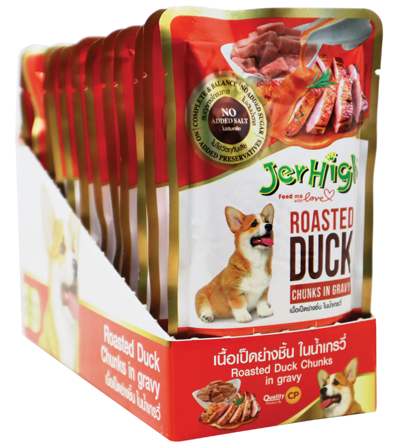 Jerhigh Roasted Duck in Gravy (120 gm) Pack of 12