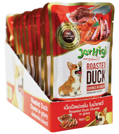 Jerhigh Roasted Duck in Gravy (120 gm) Pack of 12