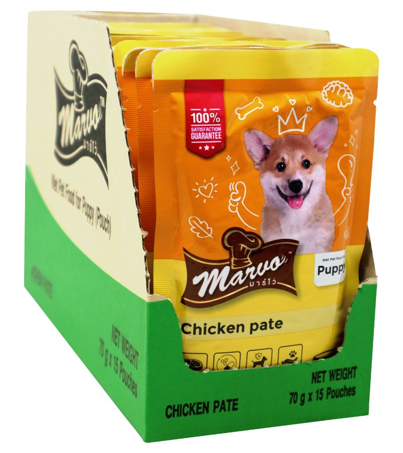 Marvo Chicken Pate in Gravy (70 gm)  (Pack of 15)