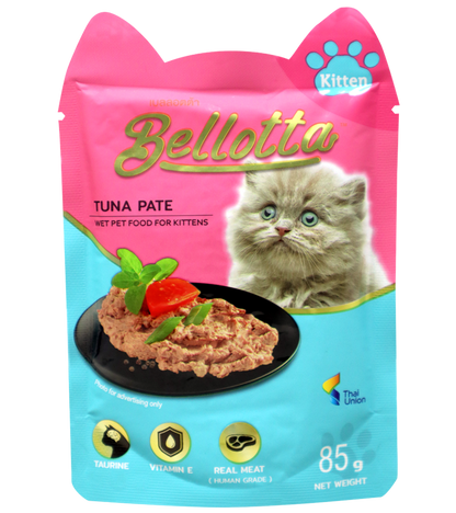 Bellotta Pouch Kittens Tuna Pate (85 gm)  (Pack of 12)