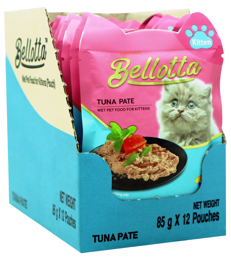 Bellotta Pouch Kittens Tuna Pate (85 gm)  (Pack of 12)