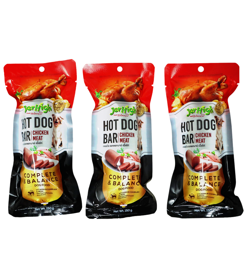 Jerhigh Hot-Dog Chicken Bar (150 gm)