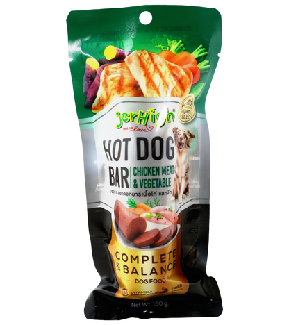 Jerhigh Hot-Dog Chicken & Vegetable Bar (150 gm)