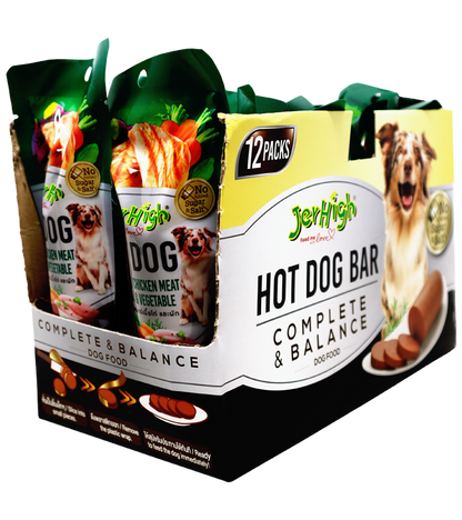 Jerhigh Hot-Dog Chicken & Vegetable Bar (150 gm)